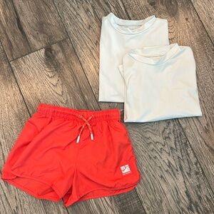 ZARA swimsuit + (2) Rashguards